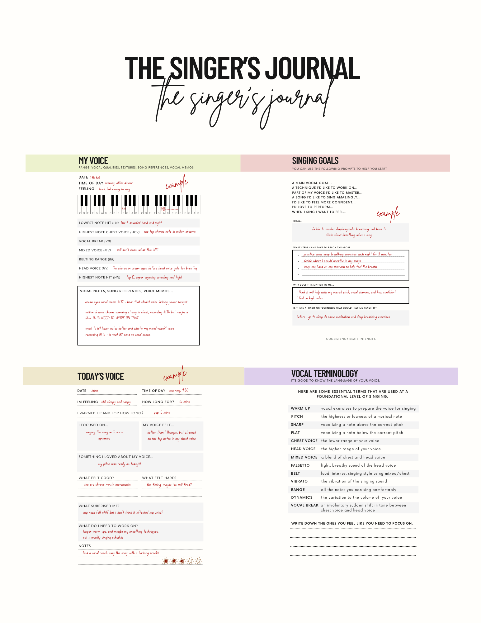 The Singer's Journal