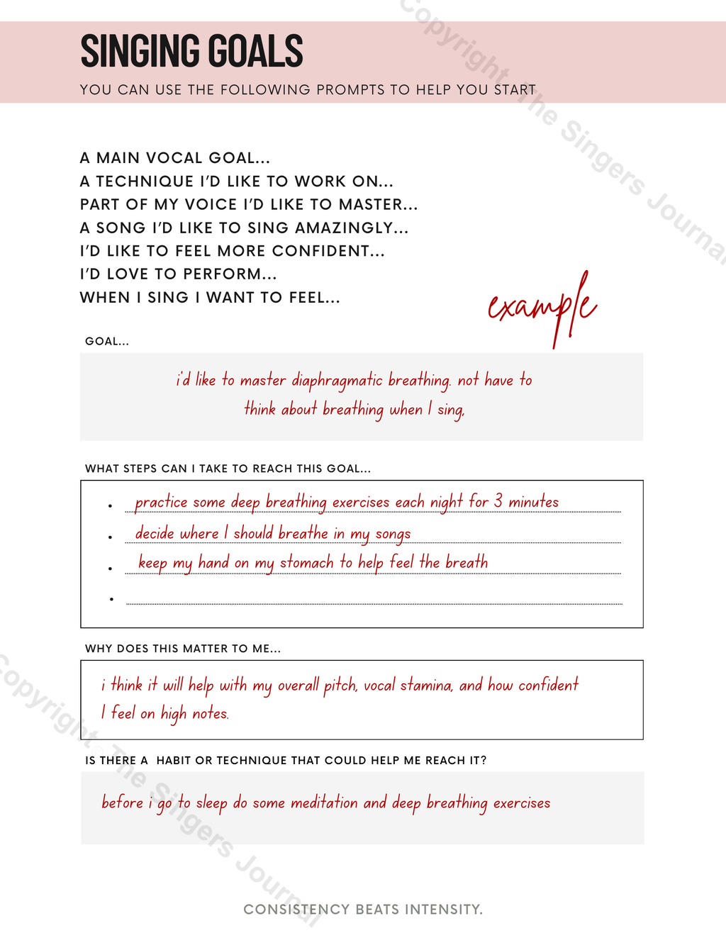 The Singer's Journal